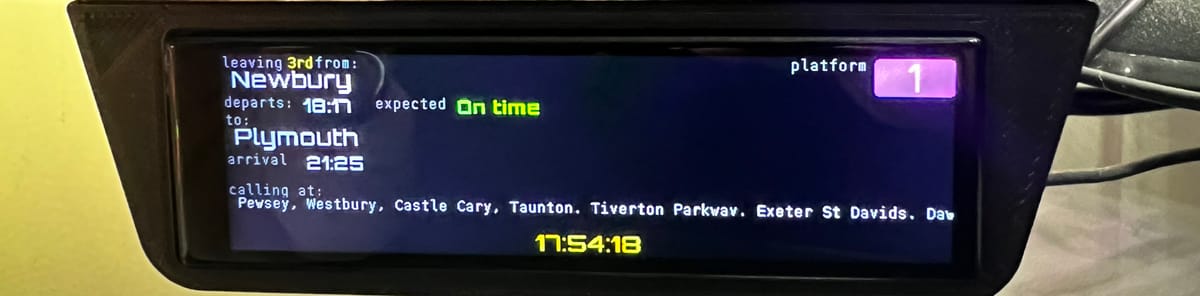 Scrolling Through Time: Building a Newbury Train Tracker with the LilyGo T-Display-S3 Long