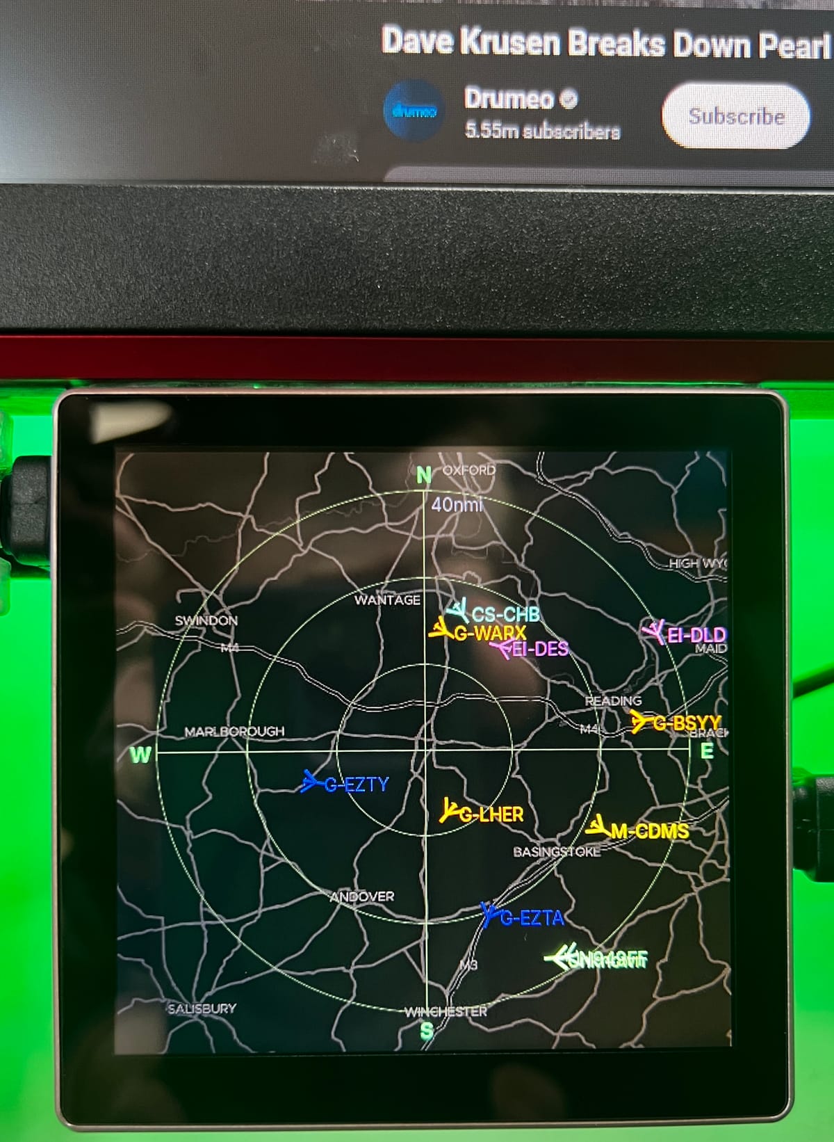 Building a Custom ESP32-S3 ADS-B Radar Display with Ultrafeeder